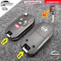 ราคา กรอบกุญแจพับ Nissan March Almera Juke Sylphy แบบ 2 3 4 ปุ่ม โลโก้โลหะ (15687214391)
