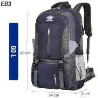 ราคา C04 Traveler Backpack 60L กระเป๋าเป้ กระเป๋าเดินทาง กระเป๋าท่องเที่ยว ความจุขนาดใหญ่ Waterproof Outdoor Backpack Rucksack Sports พร้อมส่ง (21056796176)