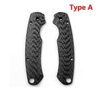 ราคา เกล็ดคาร์บอนไฟเบอร์3K แผ่นปะแบบยึดสำหรับ Spyderco Paramilitary 2 Para2 C81แมงมุมจับชิ้นส่วนเครื่องประดับ DIY (19749055223)