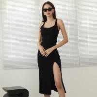ราคา Ahalf Side slit rib dress เดรสผ้าร่องอย่างดีเข้ารูปดีเทลผ่าหน้า (20966378557)