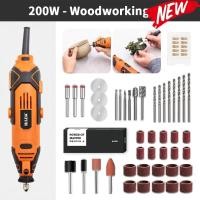 ราคา เครื่องแกะสลัก hilda 200W สว่านไฟฟ้าเครื่องมือโรตารี่ dremel เครื่องมือเจาะขนาดเล็กความเร็วตัวแปรรูปแบบใหม่ (21171069031)