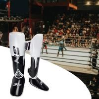 ราคา Flameer สนับแข้งสำหรับคิกบ็อกซิ่งมวยไทย MMA ศิลปะการต่อสู้คาราเต้เทควันโดหรือเตะมวย แผ่นซ้อมเพื่อปกป้องขาและ Instep (10717664160)