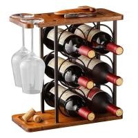 ราคา ชั้นวางไวน์แบบยุโรป ชั้นวางขวดไวน์ wrought iron wine rack (19552290449)