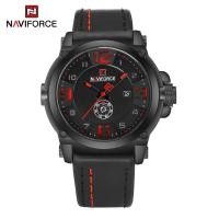 ราคา NAVIFORCE Sports Men Watch 2023 Waterproof Shock Resistant Date Wristwatch Original Brand Genunie Leather NF9099 (21126794271)