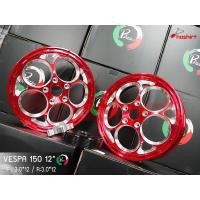ราคา ล้อแม็กVespa Sprint vespa primavera 125 150 เวสป้า 125 150ขอบ 12 นิ้ว ลาย ลูกโม่ pazzo 1 คู่ (20590096783)