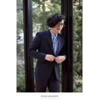 ราคา GROUNDER NAVY WOOL SUIT เสื้อสูท เสื้อสูทแบบเรียบ เสื้อสูททำงาน เสื้อสูทใส่เที่ยว ผ้ารีดง่าย เสื้อสูทสีกรม เสื้อคลุม (13362739097)