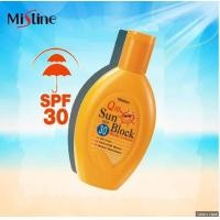 ราคา Mistine Q10 Sun Block Body Lotion SPF 30 มิสทิน คิวเทน ซัน บล็อค บอดี้ โลชั่น โลชั่นกันแดดสำหรับผิวกาย ครีมกันแดด 80 ml (5018050381)