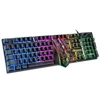 ราคา D500 RGB Luminous Silent Mechanical Gaming Keyboard และ Mouse Package White Black Luminous Keyboard Mouse ลดราคา (20482443267)