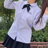 ราคา กระโปรงนักศึกษาพลีท เสื้อเชิ้ตนักเรียน ชุดนักเรียนไทย jk หลวม คอกลม แขนสั้น เสื้อ JKกระโปรงจีบ (18342454205)