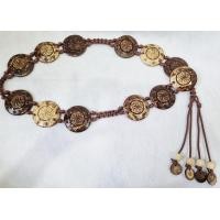ราคา เข็มขัดกะลา เข็มขัดดอกไม้ เข็มขัด ไม้ ระย้า กะลามะพร้าว เครื่องประดับสตรี แนววินเทจ สีดำ สลับ สีน้ำตาล คู่กับ ชุดไทย ผ้าฝ้าย ผ้าไทย 50 (17364501555)