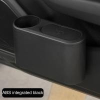 ราคา คลังสินค้าพร้อม ที่เก็บของถังขยะแขวนหนัง ABS แบบแข็งกดถังขยะสำหรับรถยนต์แข็งด้านหลังอเนกประสงค์พร้อมที่จับแก้วน้ำถังขยะในรถ (17713358536)