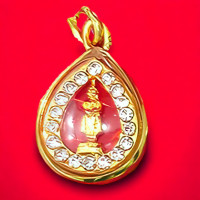 ราคา จี้พระประจำวันเกิด พระประวันเกิด พระประจำวัน สีประจำวันเกิด เลี่ยมกรอบหยดน้ำสีประจำวัน พระพุทธชินราช ชินราช พระคู่บ้าน ชุบทองไมครอน (19388275647)