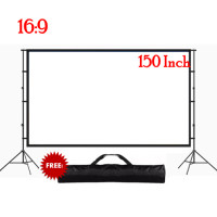 ราคา AIR Screen 16 9 100 120 150 นิ้วโปรเจคเตอร์ Anti Light และ Gain พับหน้าจอ พร้อมขาตั้ง (12244678067)