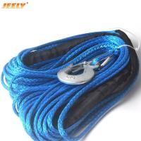 ราคา 6mmx24m 12 strand off road uhmwpe synthetic towing winch rope with hook 1 5m sleeve and thimble (19833732865)