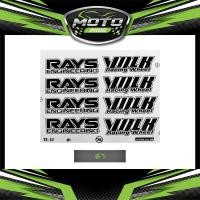 ราคา สติ๊กเกอร์ล้อ TE37 เคลือบUVแท้ เกรดพรีเมี่ยม 1ชุดติด4ล้อ (20554931066)