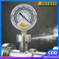 ราคา Greener ไมครอนเกจ เกจวัดแรงดัน Vacuum Gauge VALUE แบบเข็ม เกจวัดสูญญากาศ เกจลมดูด เกจปั๊มลมเครื่องรีดนม เกจแรงดันลบ 63mm (20800080904)