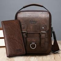 ราคา กระเป๋าสะพายข้าง กระเป๋าสะพายธุรกิจหนังผู้ชาย กระเป๋าสะพายสำหรับผู้ชาย กระเป๋าหนังวินเทจ ลายหนังซิปเยอะ Messenger กระเป๋าสะพายข้างผู้ชาย จิงโจ้ Messenger (21251449911)