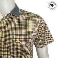 ราคา Jaguar เสื้อยืดโปโล สีเหลือง ลายตาราง มีกระเป๋า JAY 1315 YL (19392382282)