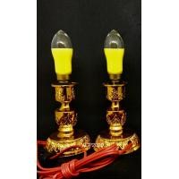 ราคา เทียนไฟฟ้า เทียนเหลือง เทียนแดง หลอดไฟมะละกอ คู่ (7513031407)