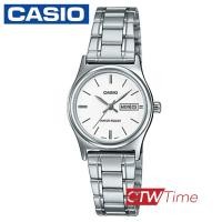 ราคา Casio Standard นาฬิกาข้อมือผู้หญิง สายแสตนเลส รุ่น LTP V006D 7B2UDF สีเงิน หน้าปัดขาวขีด (7944164369)