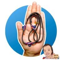 ราคา สร้อยพระเชือกร่ม ขนาด3มิล ถักเชือกเทียน 3ห่วง สายปรับสั้นยาวได้ แขวนพระ3องค์ (16861583408)