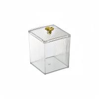 ราคา กล่องอะคริลิคกล่องใส่สำลีและเก็บสำลีแผ่น ที่วางสำลี ที่ใส่ของอเนกประสงค์ กันน้ำ กันฝุ่น (21119237780)