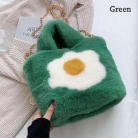 ราคา 5210A สำหรับผู้หญิง นุ่มฟูนุ่ม ไข่ดาวทอด ขนเฟอร์เทียม กระเป๋าสะพายไหล่แบบสั้น กระเป๋าถือแบบถือ ครอสบอดี้ กระเป๋าแมสเซนเจอร์ (16560088152)