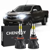 ราคา สำหรับ2014ถึง2021 BT50มาสด้า ไฟฉายคาดศีรษะ หลอดไฟหน้ารถมอเตอร์ไซค์แบบ LED ด้านหน้า6000K 12V 32V สว่างสีขาวจำนวน2 (17472874594)