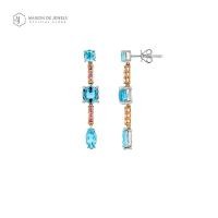 ราคา Maison de Jewels Oro Cotton Candy Grand Earring ต่างหูทอง ทองแท้ 9K สายรุ้ง พลอยธรรมชาติ ต่างหูใส่ทุกวัน ต่างหูแบรนด์ (20613459443)