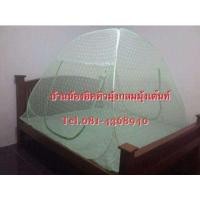 ราคา มุ้งเต้นท์ ลายลูกไม้ 7 ฟุต พื้นผ้าร่ม ส่ง kerry (9523778200)