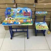 ราคา ชุดโต๊ะเขียนหนังสือ โต๊ะการบ้าน โต๊ะนักเรียน โต๊ะเด็ก ชุดโต๊ะพร้อมเก้าอี้เขียนหนังสือ ปรับระดับได้ โต๊ะ เก้าอี้สีสันสวยงาม (15959238006)