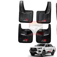 ราคา ยางบังโคลน ยางกันโคลน ยกสูง รุ่น โตโยต้า ไฮลักซ์ รีโว่ ร็อคโค่ TOYOTA HILUX REVO 15 23 FORTUNER 15 23สีดำ โลโก้ GR SPORT คู่หน้า คู่หลัง 4 ชิ้น (19747479356)