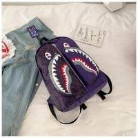ราคา Y2k Bape กระเป๋าเป้สะพายหลัง ลายกราฟฟิตี้ ปลาฉลาม สําหรับนักเรียน เล่นกีฬา (19855397581)
