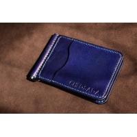 ราคา money clip wallet กระเป๋าสตางค์ แบบหนีบ หนังวัวฟอกฝาด Handmade 100 ตอกชื่อฟรี ระบุข้อความที่จะให้ตอกในแชท (13504178742)