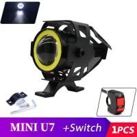 ราคา LED ไฟหน้ารถจักรยานยนต์125W U7 Mini Angel หลอดตารถจักรยานยนต์รถมอเตอร์ไซด์สกู๊ตเตอร์12V ไฟ Led 1Pcs (9926212622)