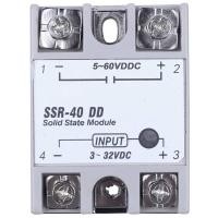 ราคา Single Phase Solid State Relay DC DC SSR 40DD 40A DC3 32V DC5 60V สีขาว เงิน (1011236342)