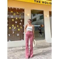 ราคา กางเกงขายาว กางเกงขาม้า กางเกงเอวสูง กางเกงผู้หญิง กางเกงขาบาน กางเกงทำงาน (17402194910)