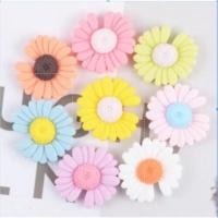 ราคา CuteDeco Cute Colorful Flowers 10 Color White Red Light Pink Charm Button Deco Cute Jibbitz Croc Shoes Diy Charm Resin Material For DIY Hair Accessories (18229064543)