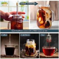 ราคา Portable French Coffee Tea Final Press Maker Coffee Press Maker Coffee Filter Reusable Full Bodied Coffee Press Maker for Trips Camping (19573163992)