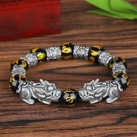 ราคา กำไลข้อมือ ชาย สร้อยข้อมือผช กำไลมือผู้ชาย เครื่องประดับแฟชั่น แฟชั่น ปี่เซียะ ดึงดูดความมั่งคั่ง ผู้ชาย ฮวงจุ้ย สร้อยข้อมือ สายรัดข้อมือ กำไลนำโชค ลูกปัดหินออบซิเดียน (19667876849)