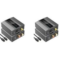 ราคา Analog to Digital Audio Converter RCA to Optical with Optical Cable Audio Digital Toslink and Coaxial Audio Adapter (20757909581)