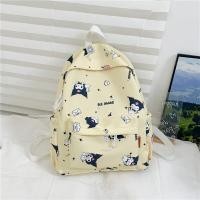 ราคา กระเป๋าเป้สะพายหลังพิมพ์ลายการ์ตูน Kuromi สำหรับนักเรียนวิทยาเขตเรียบง่าย (19725113047)