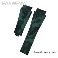 ราคา ดั้งเดิม2023 สายนาฬิกาข้อมือยางสีเขียวสีดำสีน้ำเงิน20มม สำหรับ Tali Jam Tangan Silikon ปากกว้างของ Rolex DEEPSEA Submariner GMT กันน้ำ (20014431353)