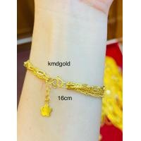 ราคา KMDGold สร้อยข้อมือทอง1สลึง สินค้าทองแท้พร้อมใบรับประกัน (21102032481)