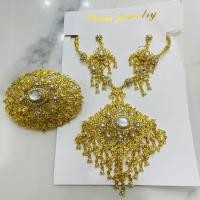 ราคา vintage jewelry เครื่องประดับไทย เครื่องประดับชุดไทย พลอยเทียมสร้อยคอ สร้อยคอจี้ ชุดสูทสีทอง ต่างหู หัวเข็มขัด สีแดง (20906127328)