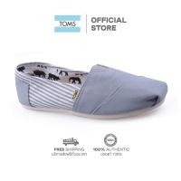 ราคา TOMS รองเท้าลำลองผู้หญิง แบบสลิปออน Slip on รุ่น Drizzle Grey University Classics รองเท้าลิขสิทธิ์แท้ (15905390382)