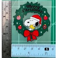 ราคา ตัวรีดการ์ตูนChristmas Snoopy สติกเกอร์รีดติดเสื้อ (17031456604)