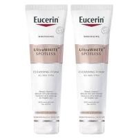 ราคา Eucerin UltraWhite Spotless Cleansing Foam 150g ยูเซอริน สปอตเลส ไบรท์เทนนิ่ง เจนเทิล คลีนซิ่ง โฟม 150 กรัม 2 หลอด (19469026588)