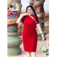 ราคา ฮ643 ร้านนี้ส่งไว เดรสกี่เพ้ากำมะหยี่ เดรสสาวอวบ เสื้อผ้าสาวอวบ ชุดสาวอวบอ้วน เดรสสาวอวบอ้วน ชุดเดรสสาวอวบ ชุดเดรสสาวอวบ2xl ชุดสาวอวบสวยๆ (17404472668)