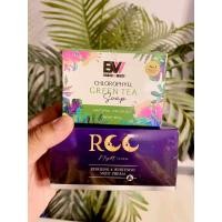 ราคา พร้อมจัดส่งใน1วัน มีเก็บปลายทาง ครีมRCCชุดไนท์ครีม สบู่ชาเขียวคลอโรฟิลล์ 1ชุด 2 กระปุก (21042031767)